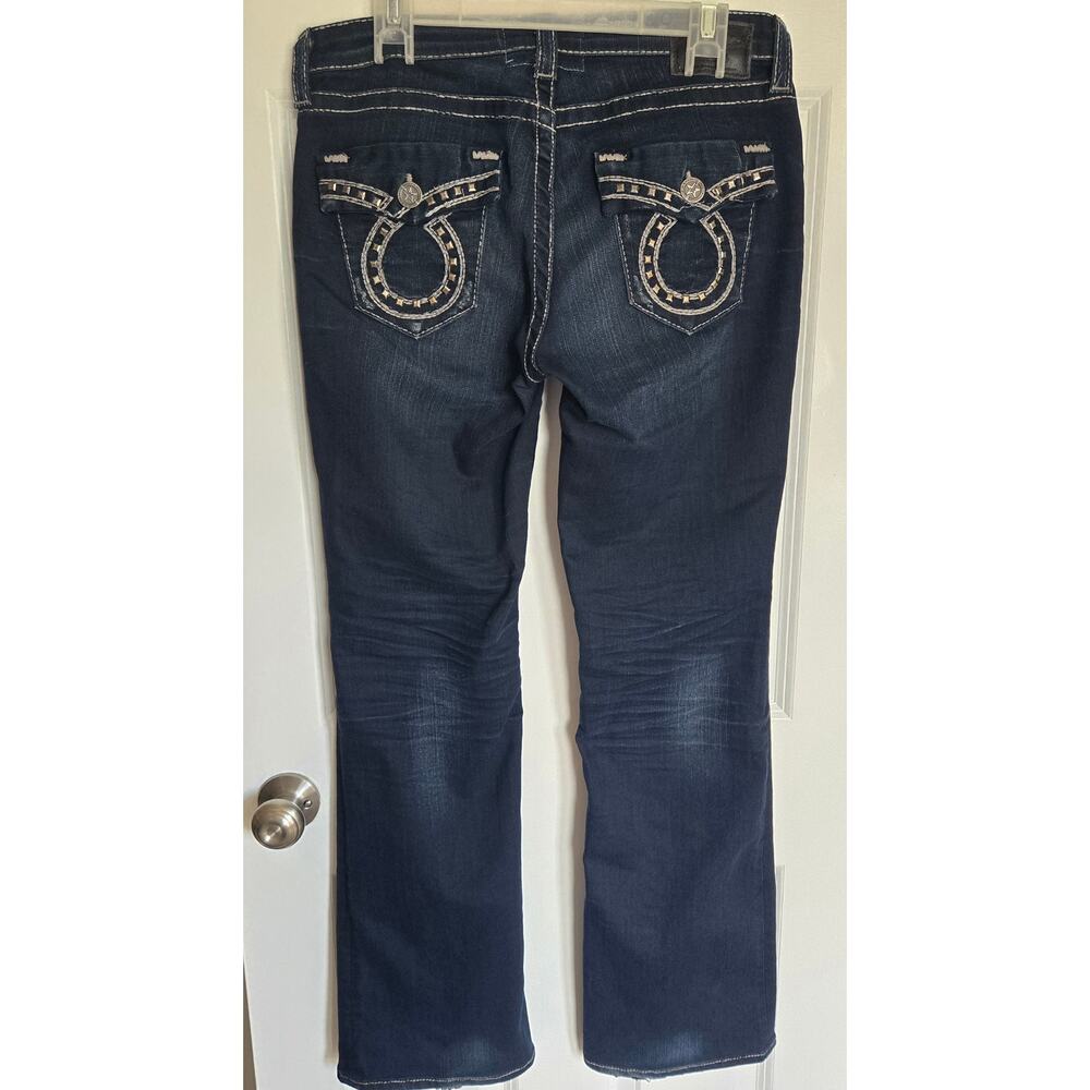 Big Star Miki Boot Cut Women’s Dark Blue Western Riding Mid Rise Jeans Size 28R